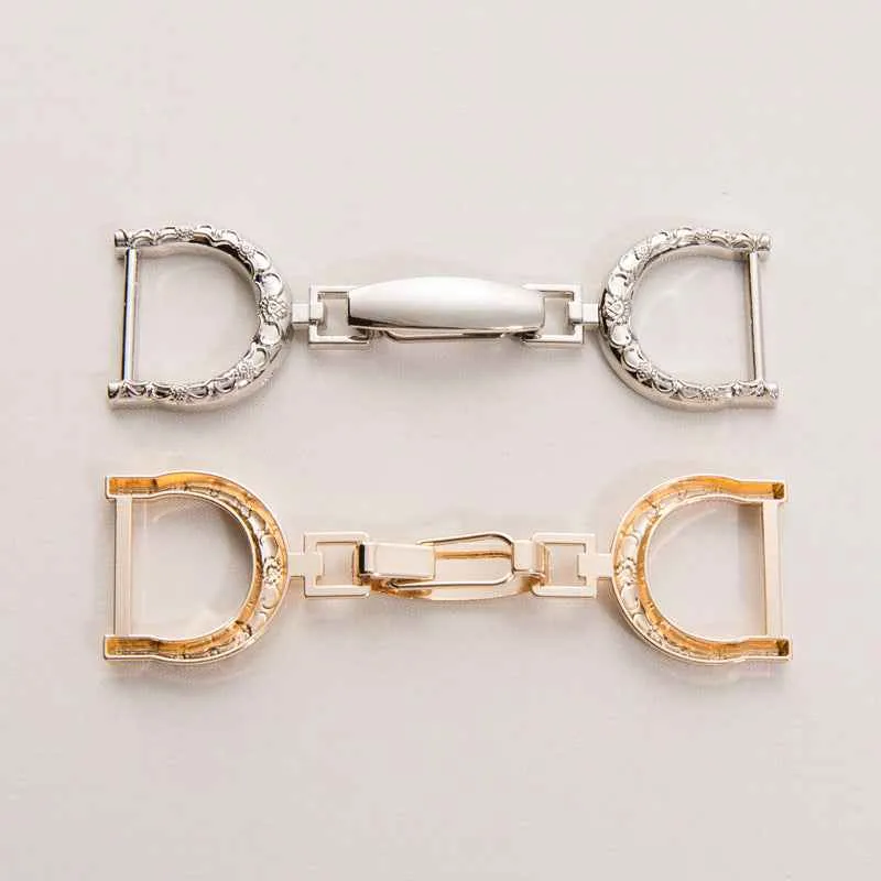 100x20mm Gold & Silver Oversized Metal Belt Buckle Clasp 20 Pack
