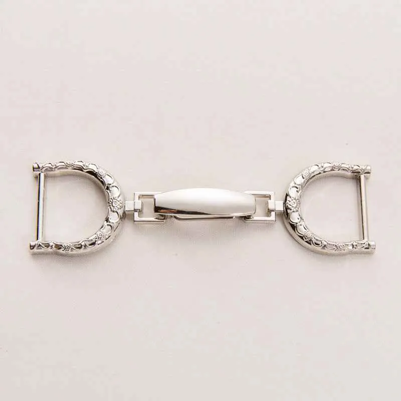 100x20mm Gold & Silver Oversized Metal Belt Buckle Clasp 20 Pack