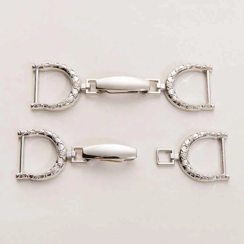100x20mm Gold & Silver Oversized Metal Belt Buckle Clasp 20 Pack