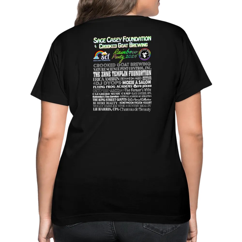 2024 *DAISY BE KIND* Rainbow Party Women's V-Neck T-Shirt