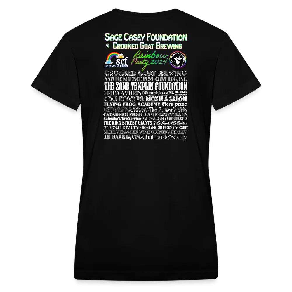 2024 *SWEARY HEART* Rainbow Party Women's V-Neck T-Shirt