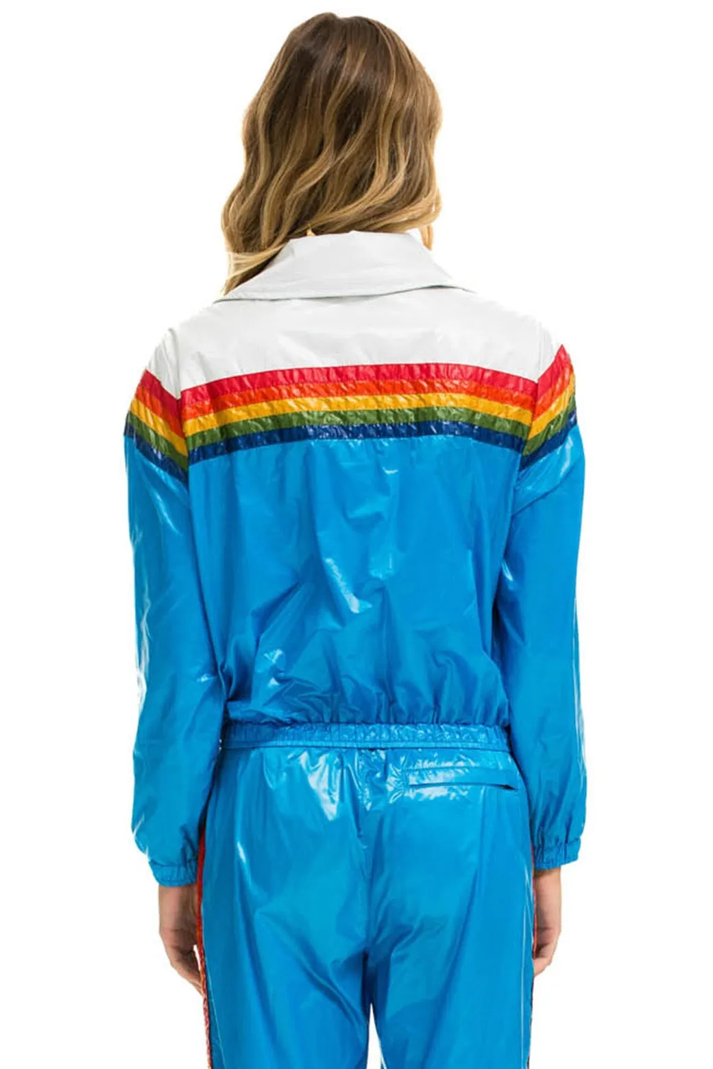 5 STRIPE WINDBREAKER - VINTAGE WHITE // DRESDEN GLOSSY