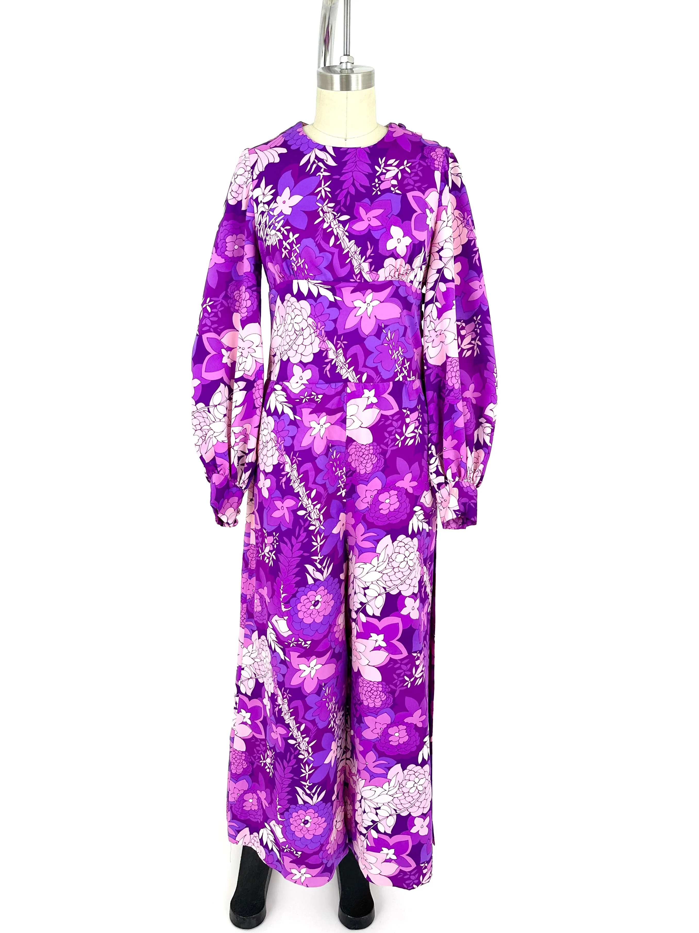 70s Floral Palazzo Jumpsuit