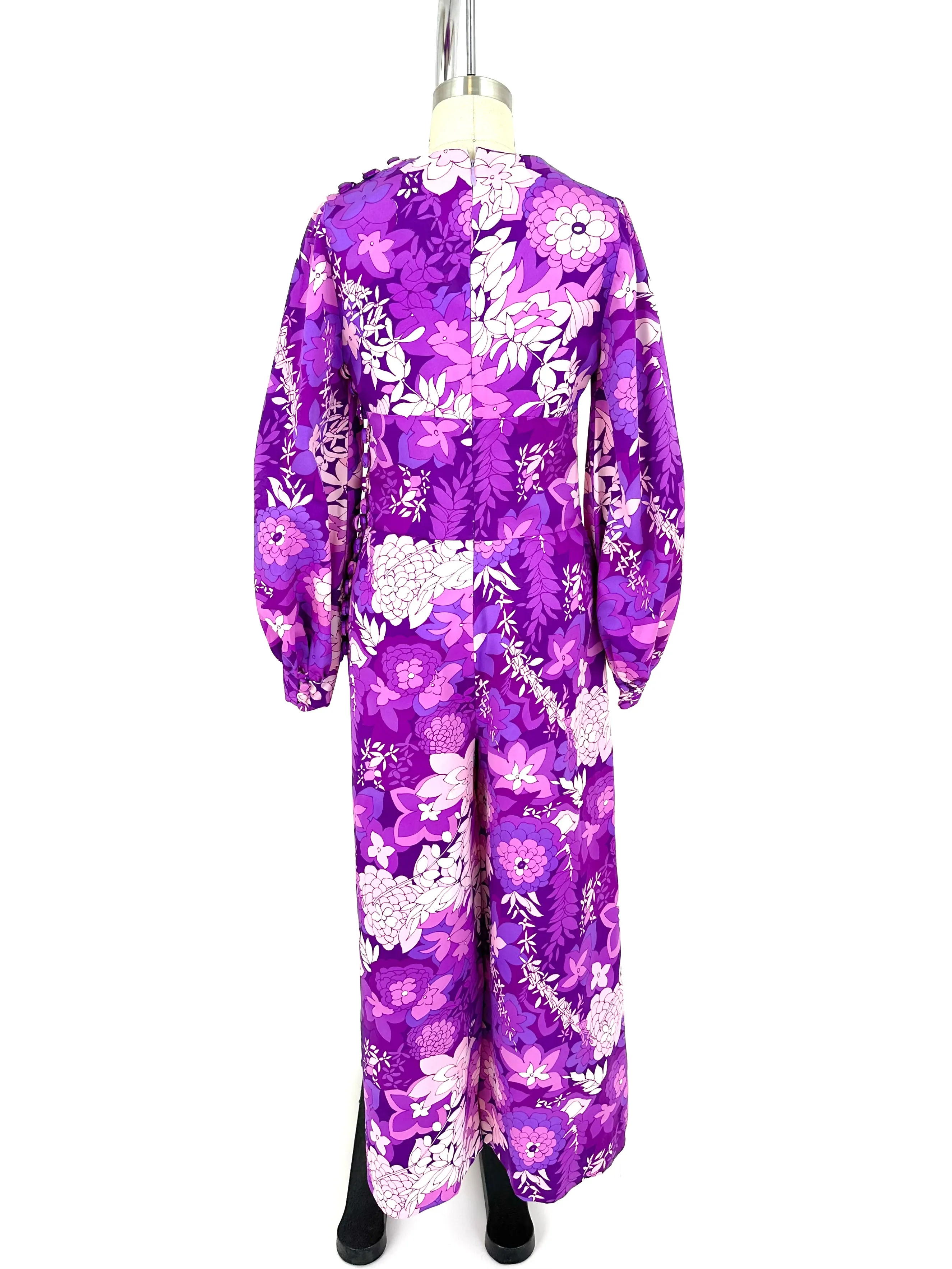 70s Floral Palazzo Jumpsuit