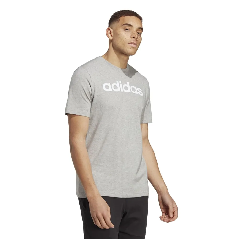 Adidas Mens Essentials Linear Single Jersey Tee
