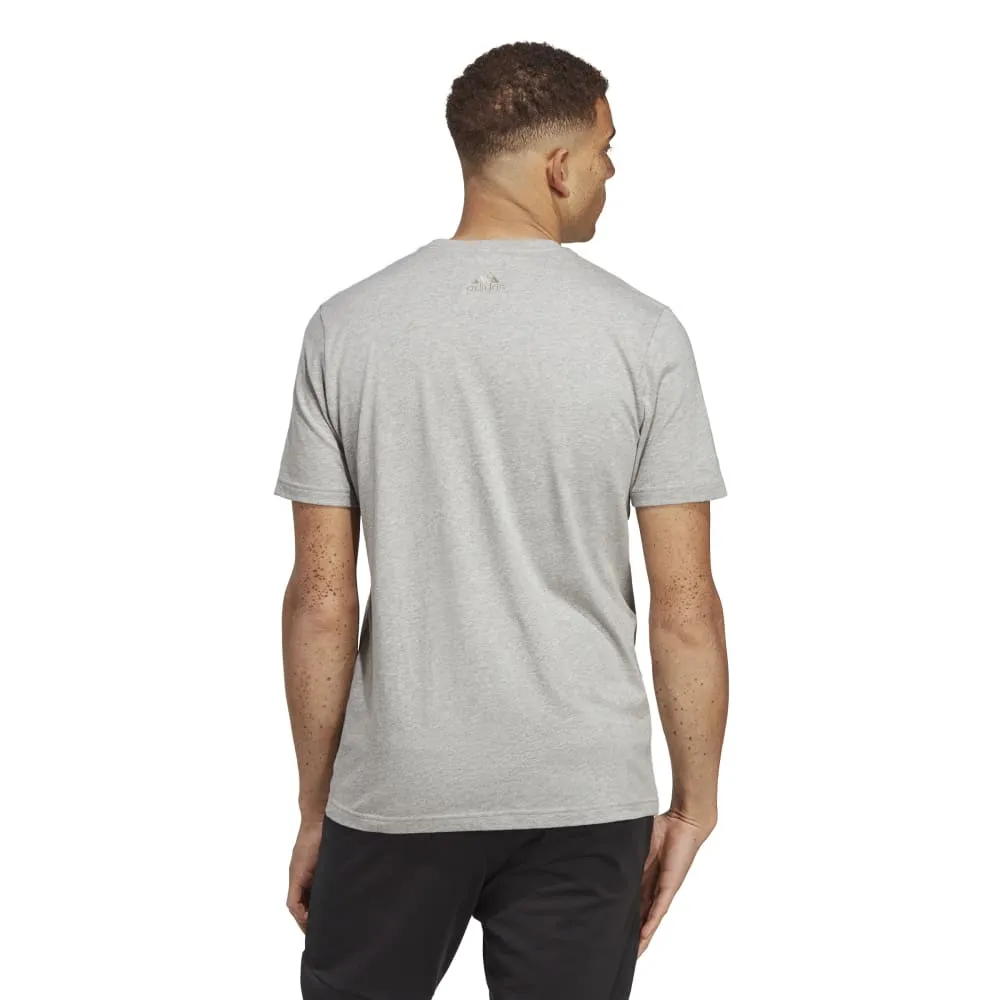 Adidas Mens Essentials Linear Single Jersey Tee
