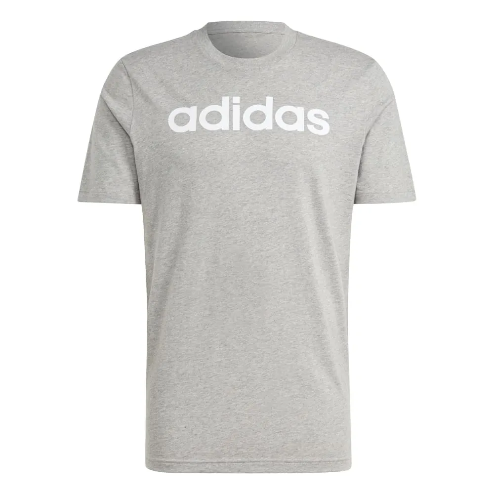 Adidas Mens Essentials Linear Single Jersey Tee