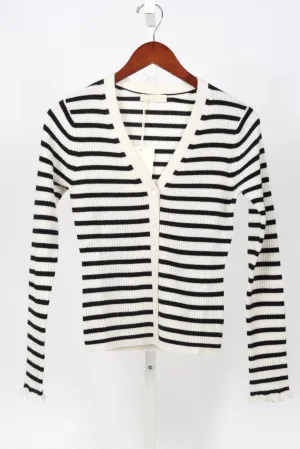 Aeris Cardigan - Noir Stripe