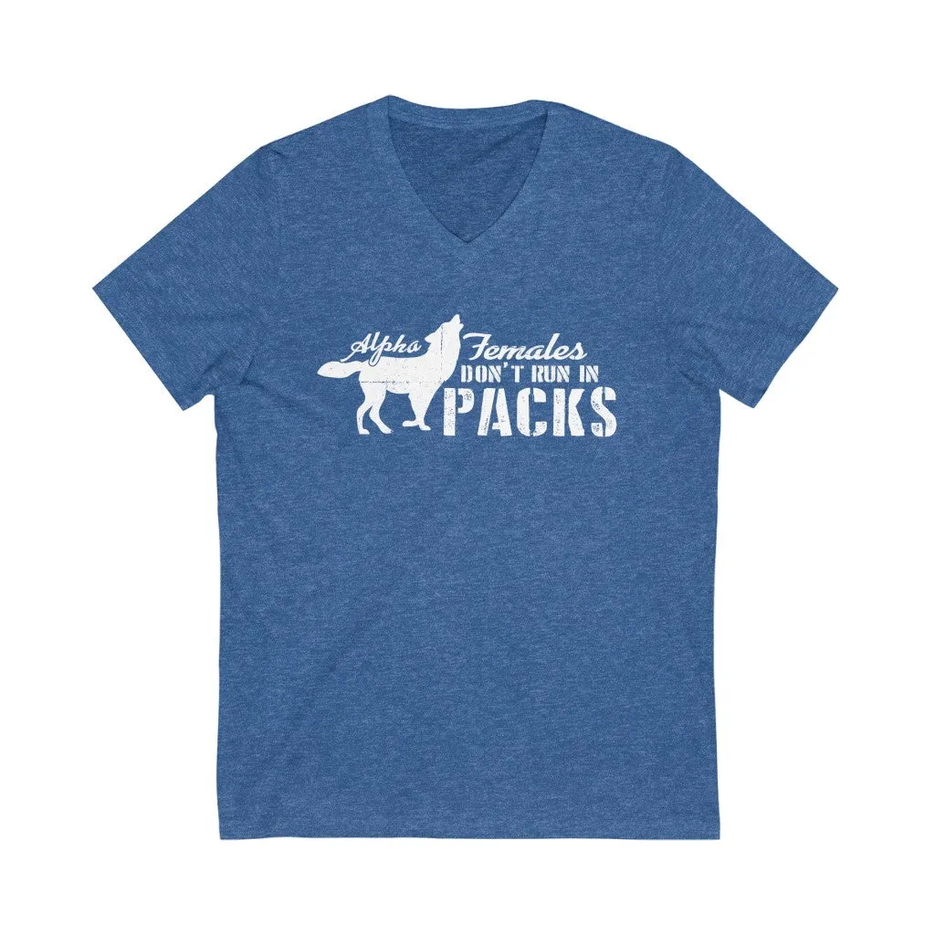 Alpha Females (Wolf) V-Neck Tee
