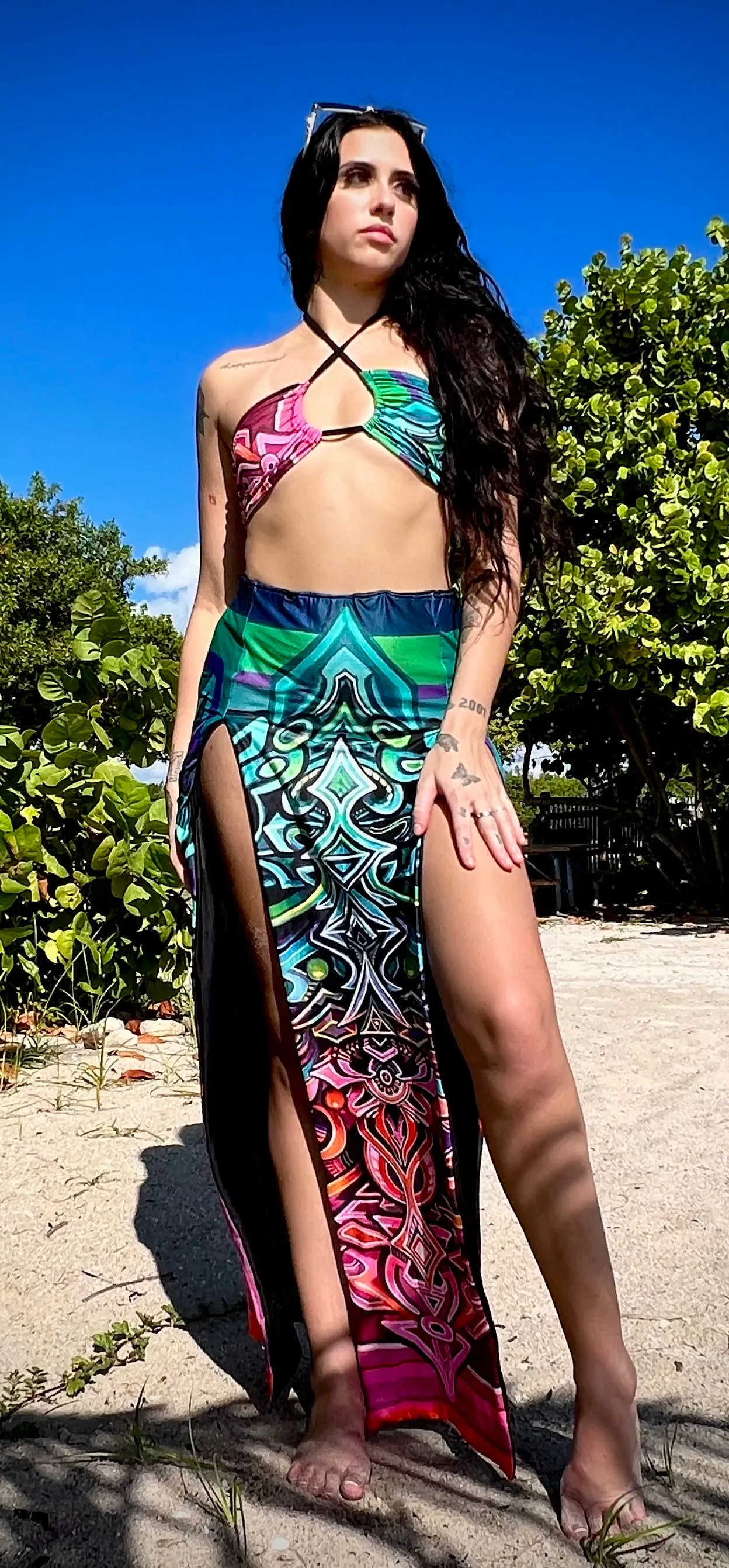 Ambrosia by Stephen Kruse Reversible Maxi Skirt
