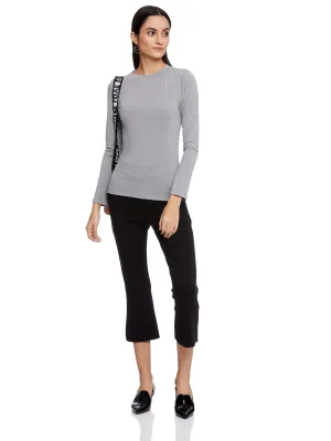 Ana Long Sleeves Skin Tee (Heather Grey)