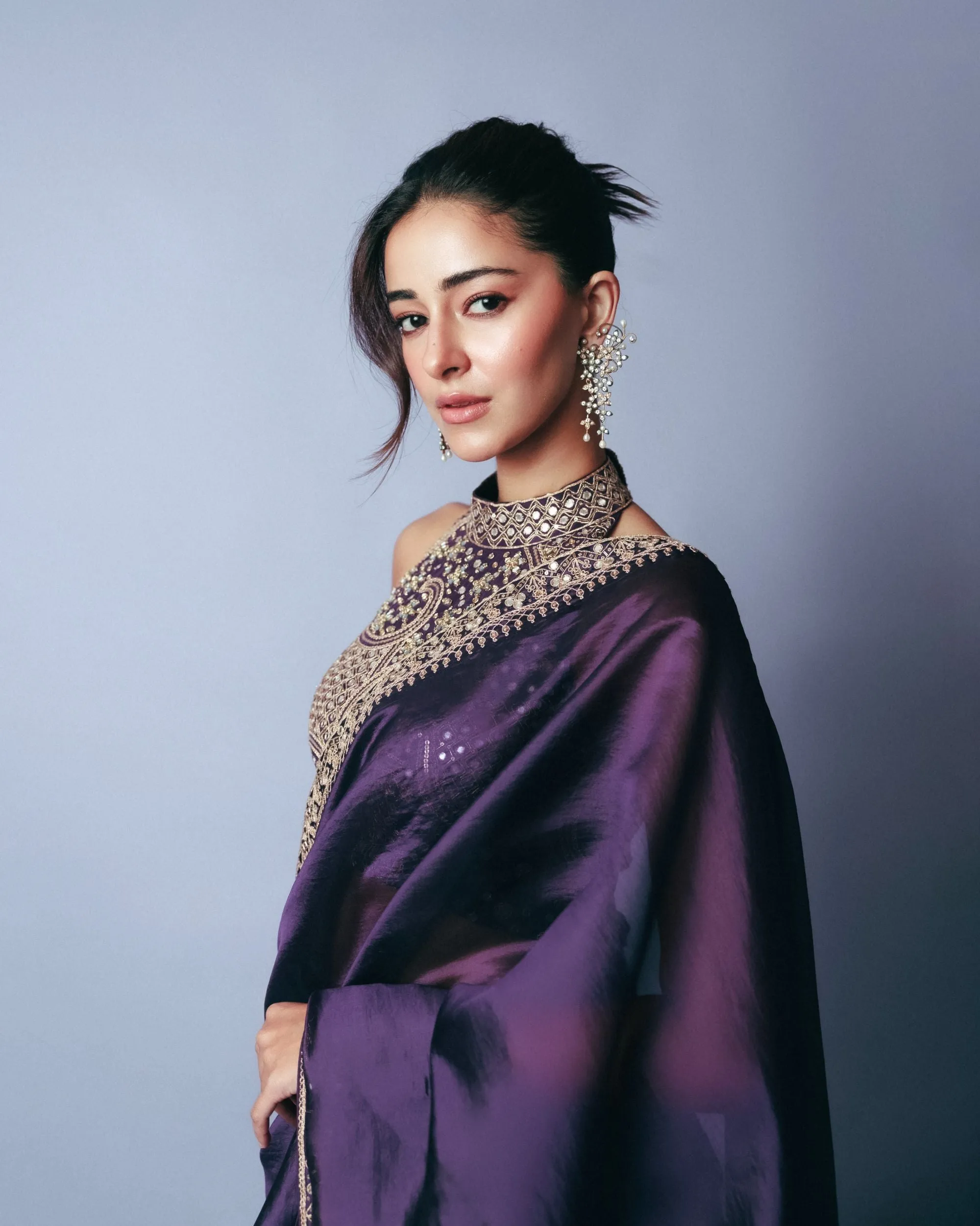 ANANYA PANDAY IN CLASSIC SAREE SET
