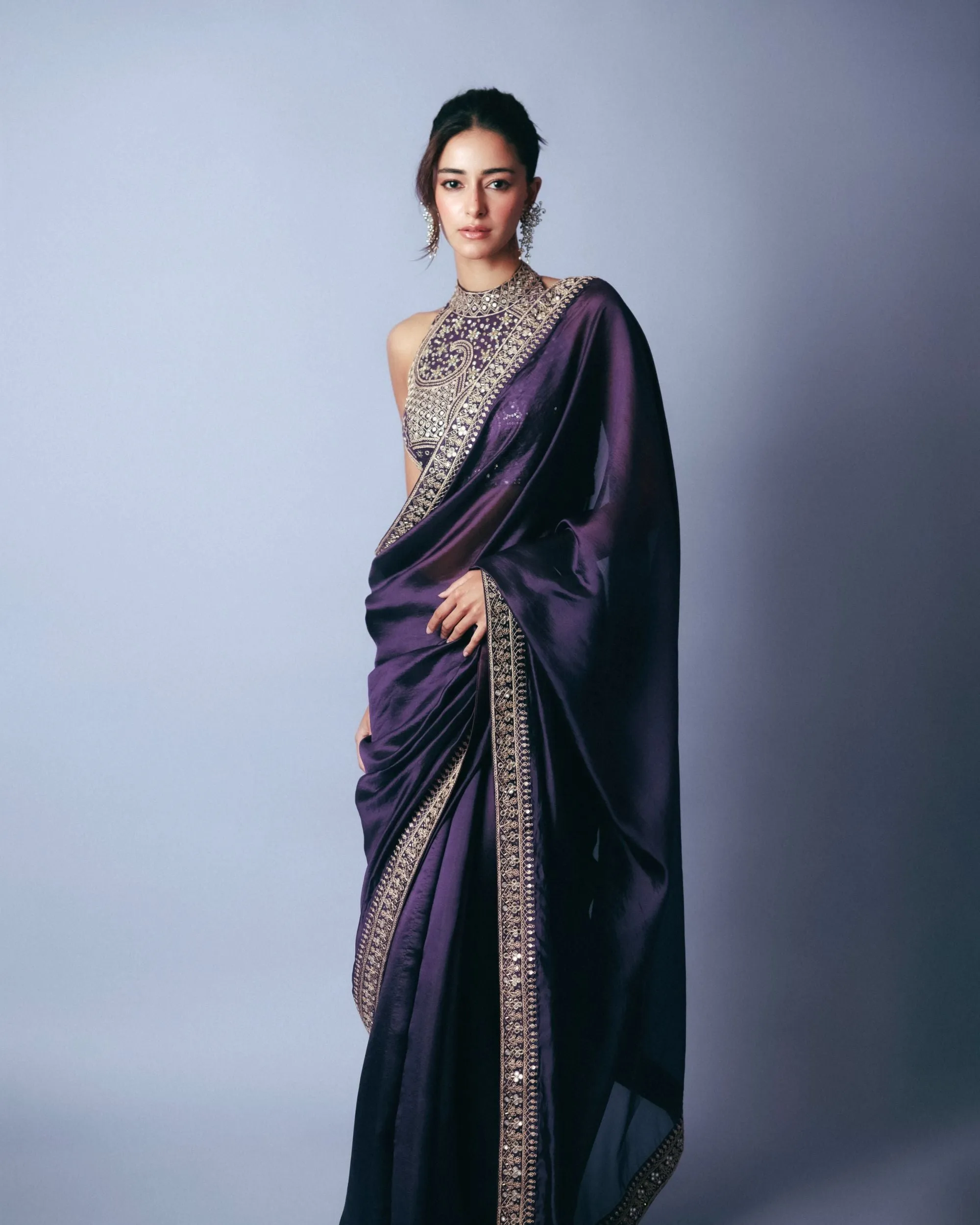 ANANYA PANDAY IN CLASSIC SAREE SET