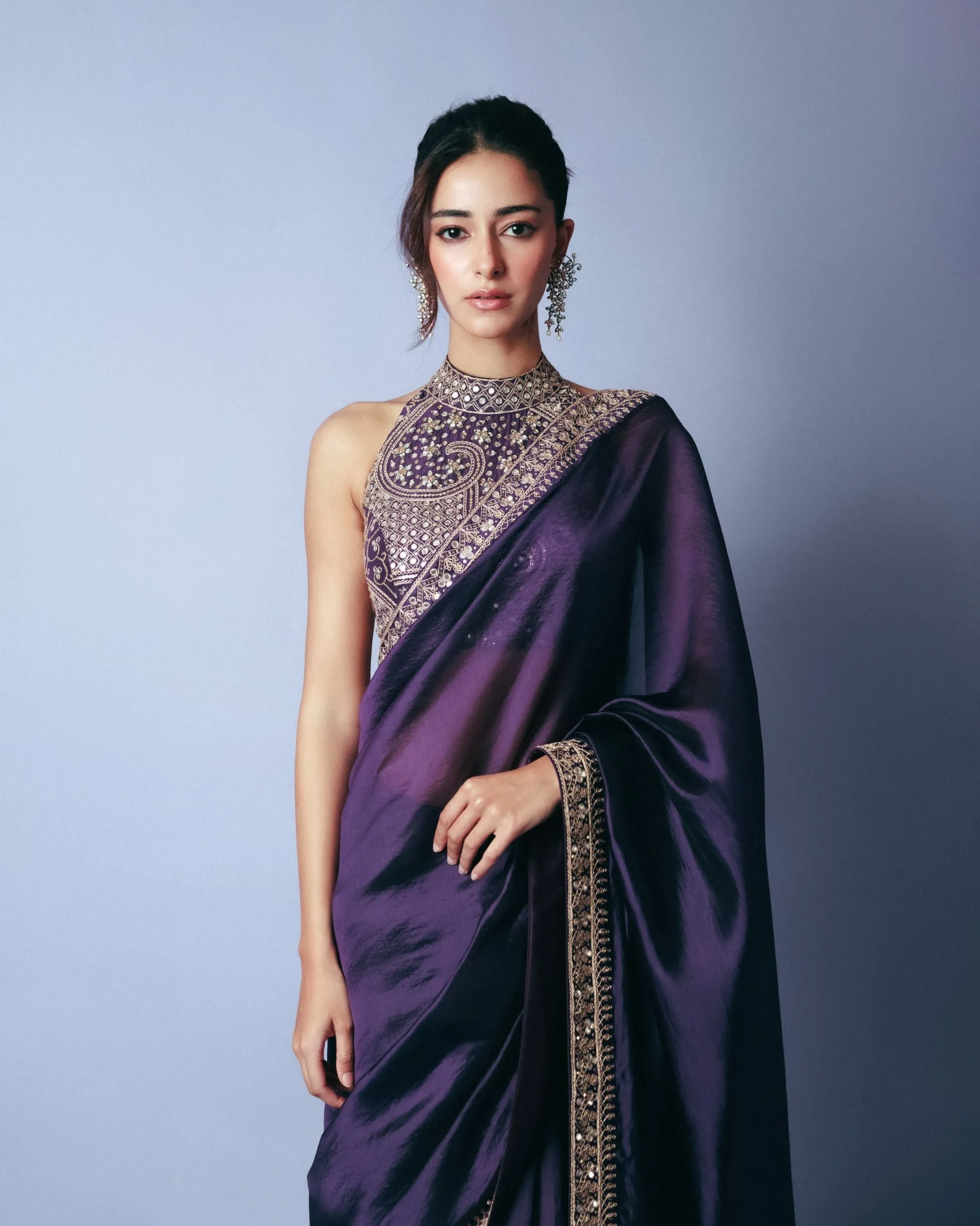 ANANYA PANDAY IN CLASSIC SAREE SET