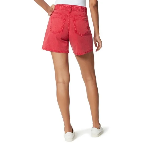Anne Klein Jeans Women’s Pleated Belted Red Shorts/Sz:12/NWT