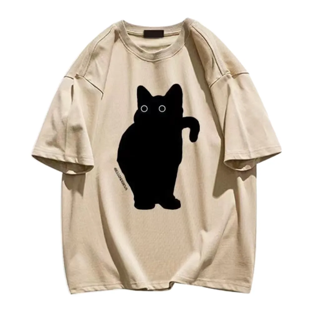 Apathy Little Black Cat T-shirt