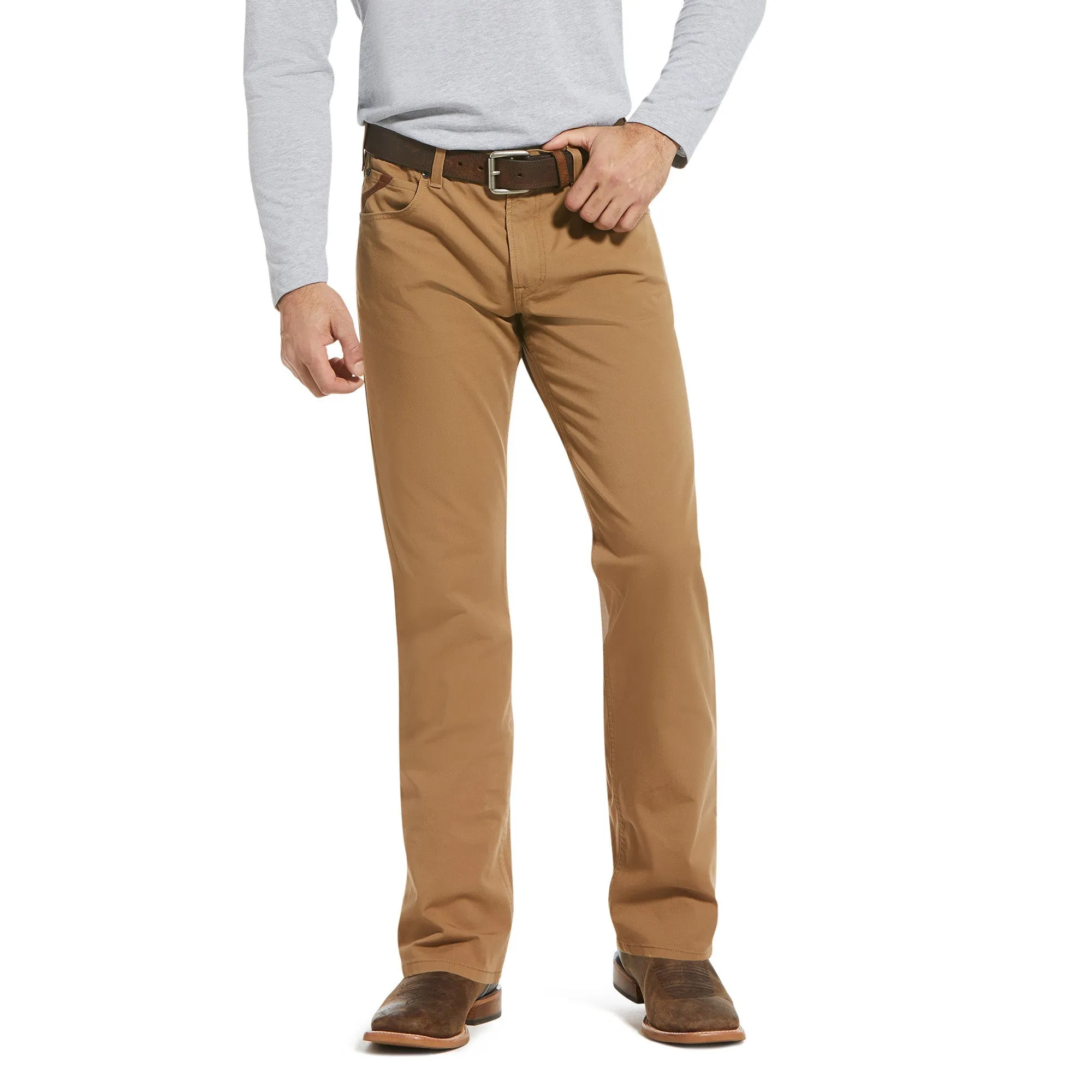 Ariat M5 Boone Slim Straight Leg Mens Jeans Khaki