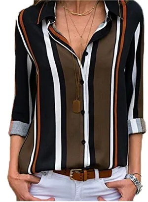 Astylish Women's Color Block Work Shirts