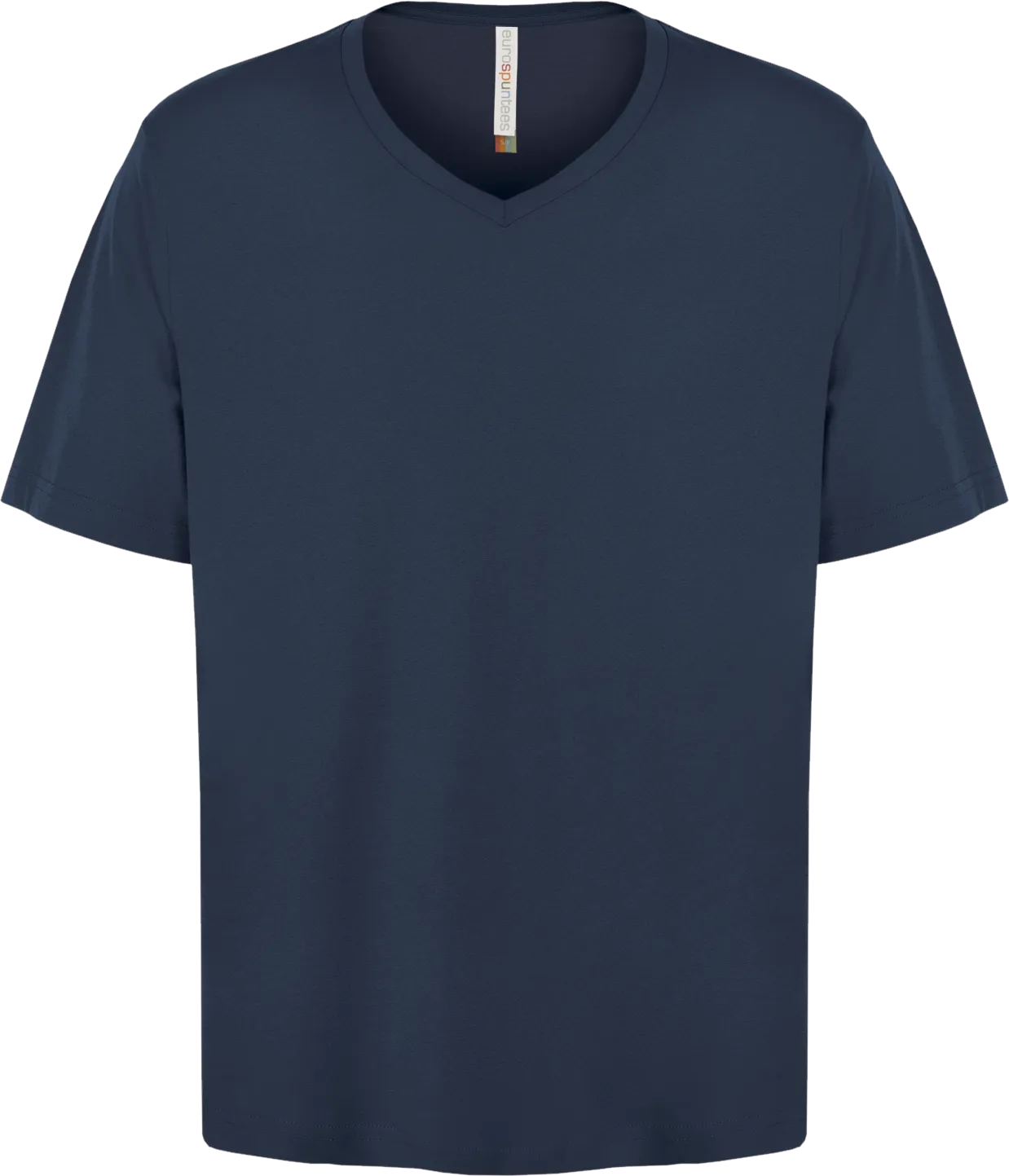 ATC™ EUROSPUN® Ring Spun V-Neck T-Shirt Navy
