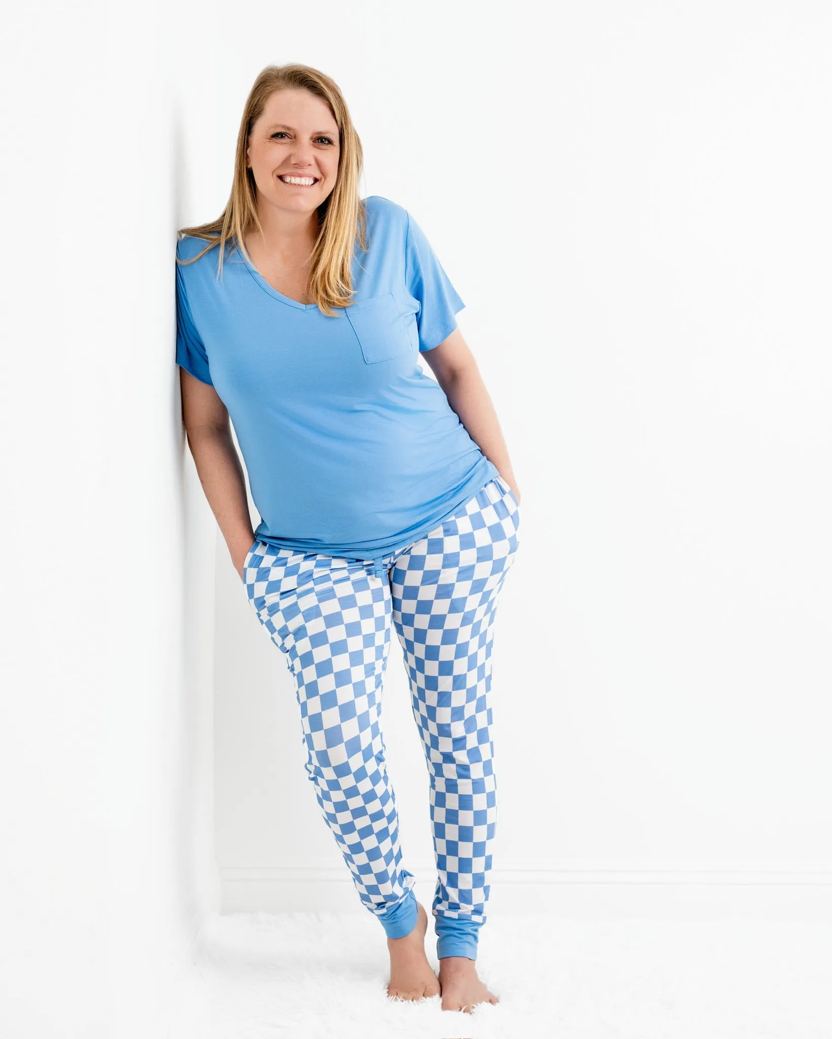Azure Short Sleeve V-Neck