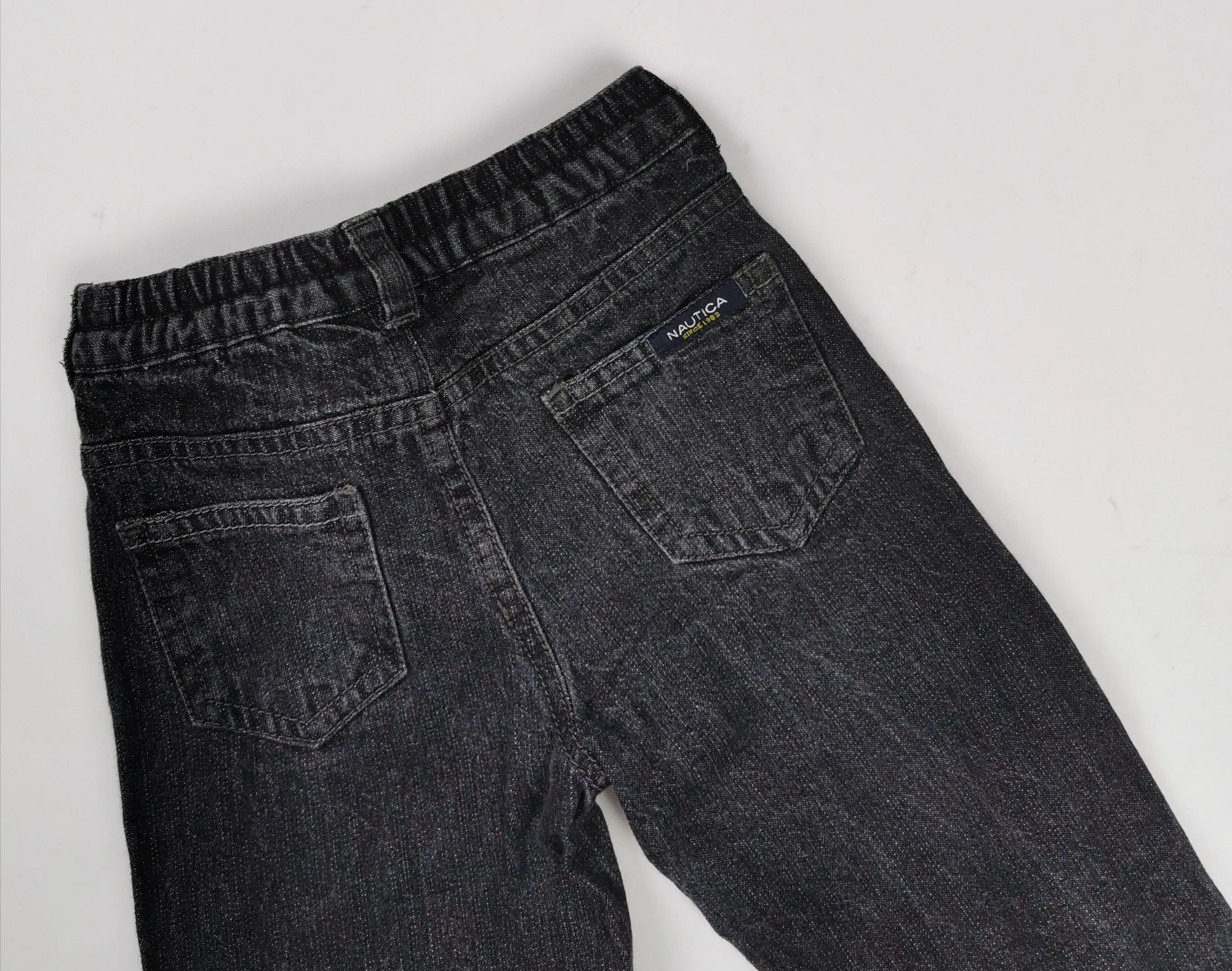BABY BOY SIZE 12 MONTHS - NAUTICA, Black Cotton Jeans EUC B48