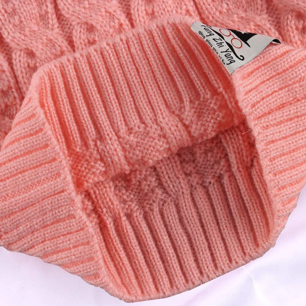 Baby’s Cable Knit Turtleneck Sweater