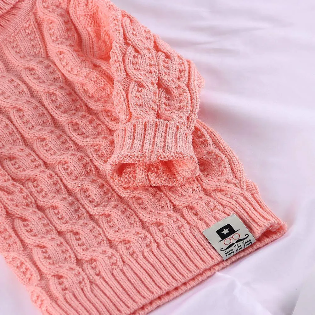 Baby’s Cable Knit Turtleneck Sweater