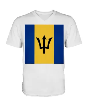 Barbados Flag  V-Neck T-Shirt