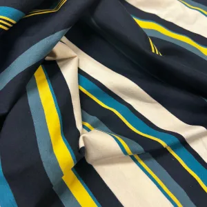 Beach Stripe Viscose Jersey