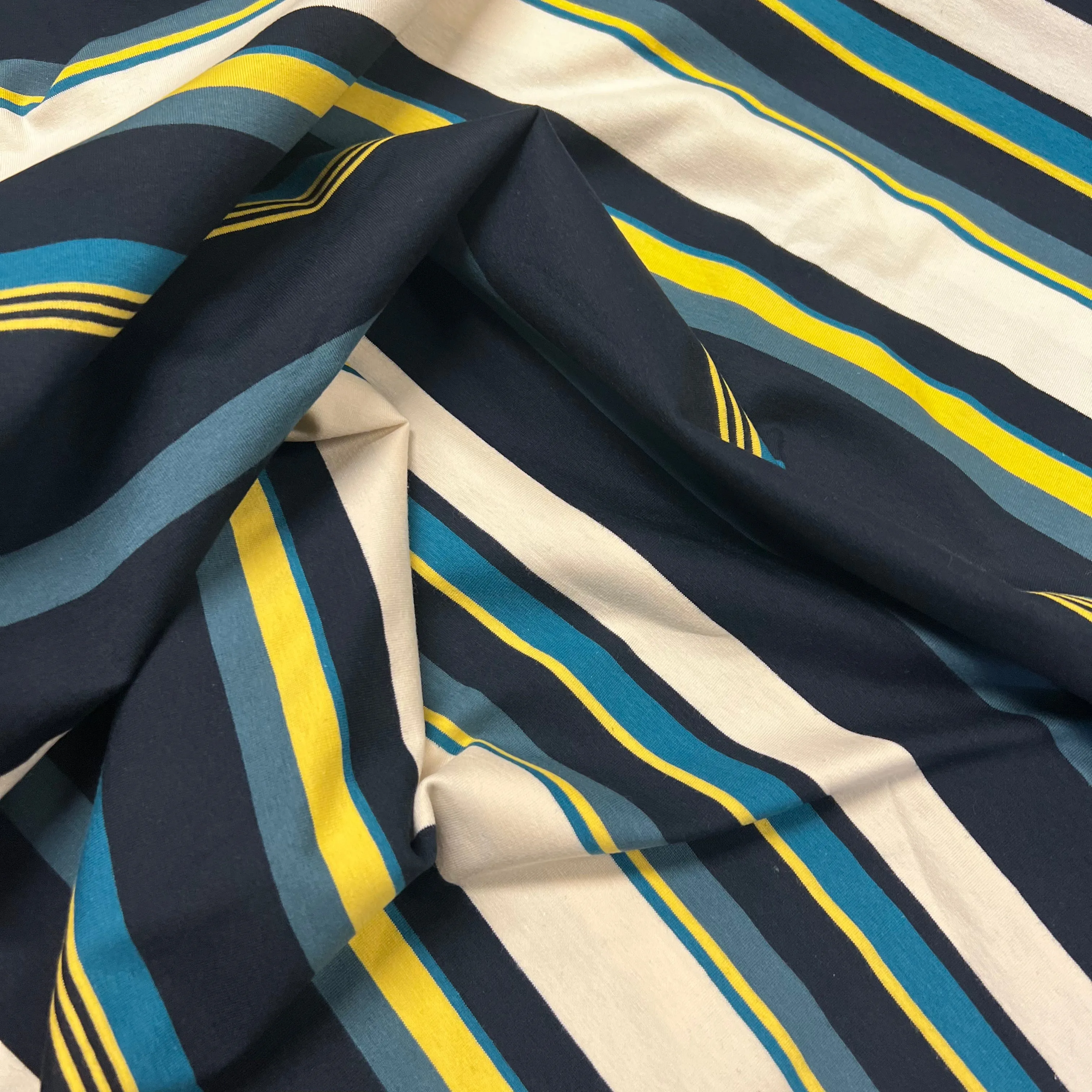 Beach Stripe Viscose Jersey
