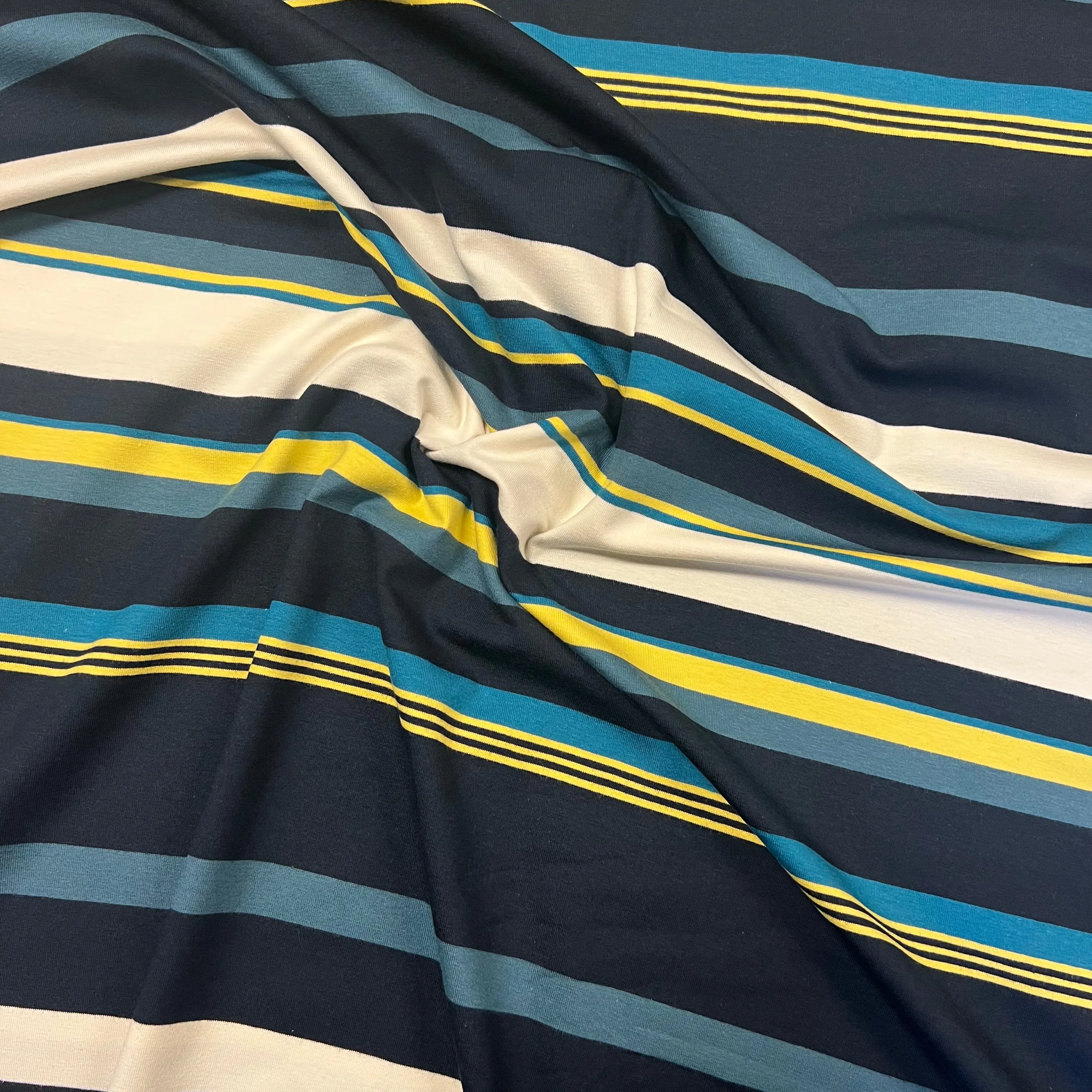 Beach Stripe Viscose Jersey