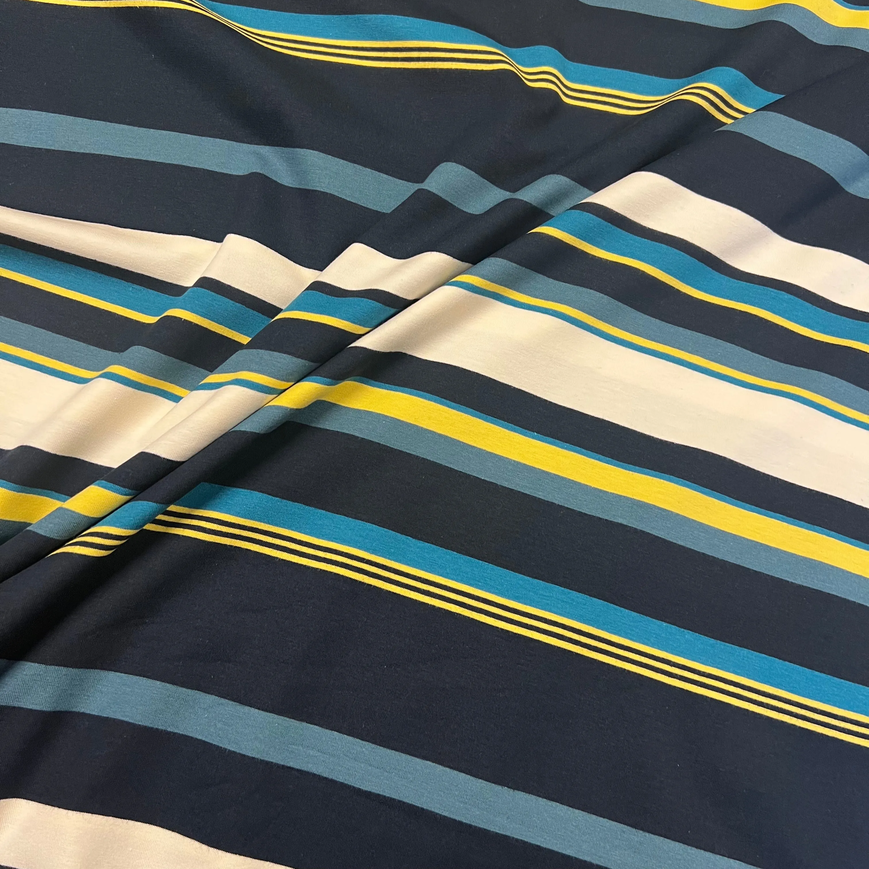 Beach Stripe Viscose Jersey