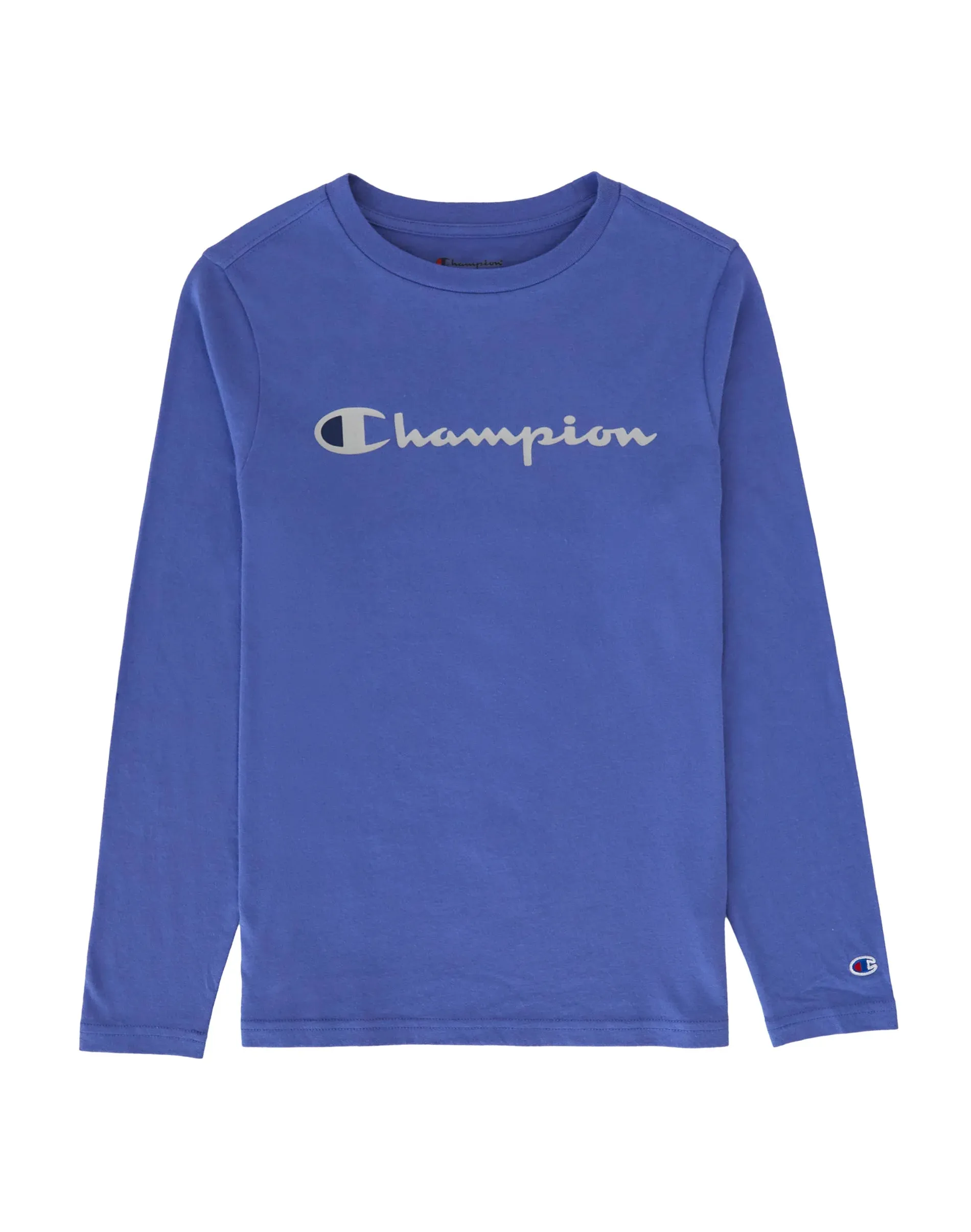 Big Kids’ Script Logo Long-Sleeve T-Shirt