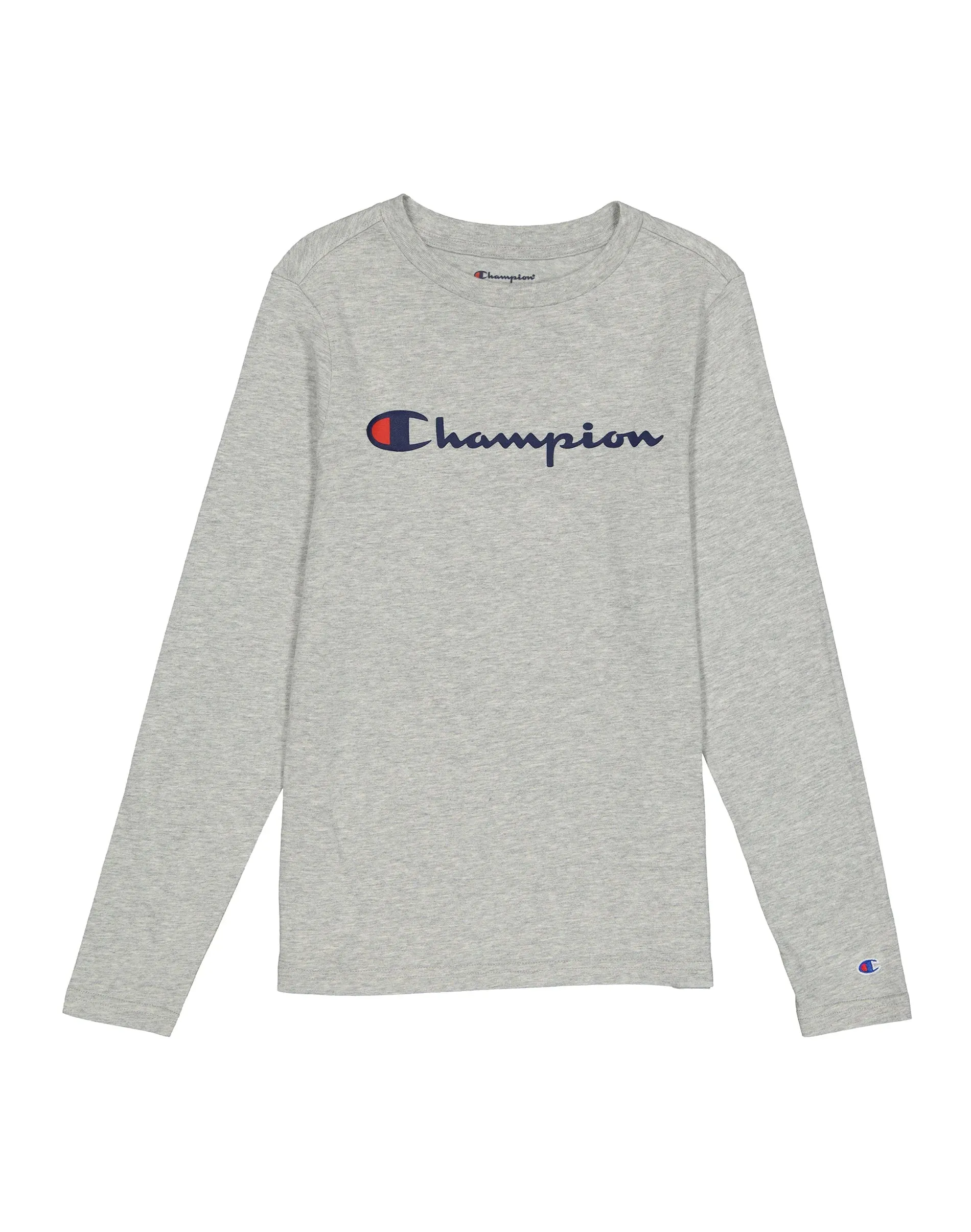 Big Kids’ Script Logo Long-Sleeve T-Shirt