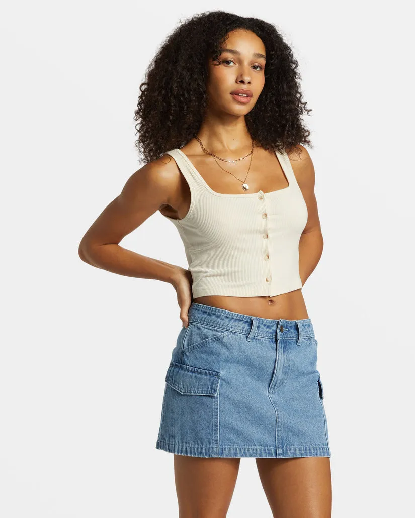 Billabong Hilary Denim Cargo Skirt