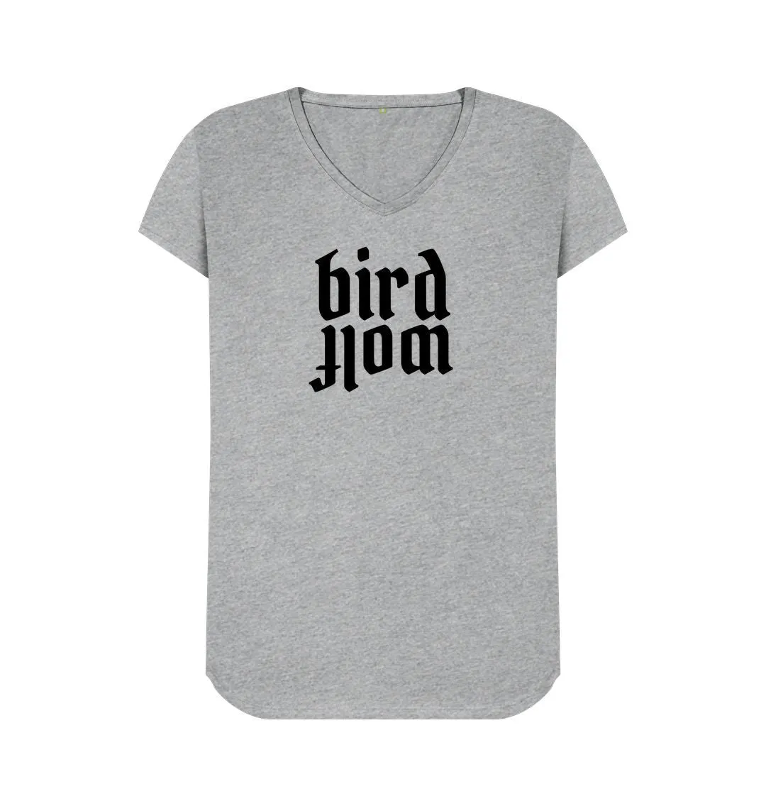 BirdWolf V Neck Tee