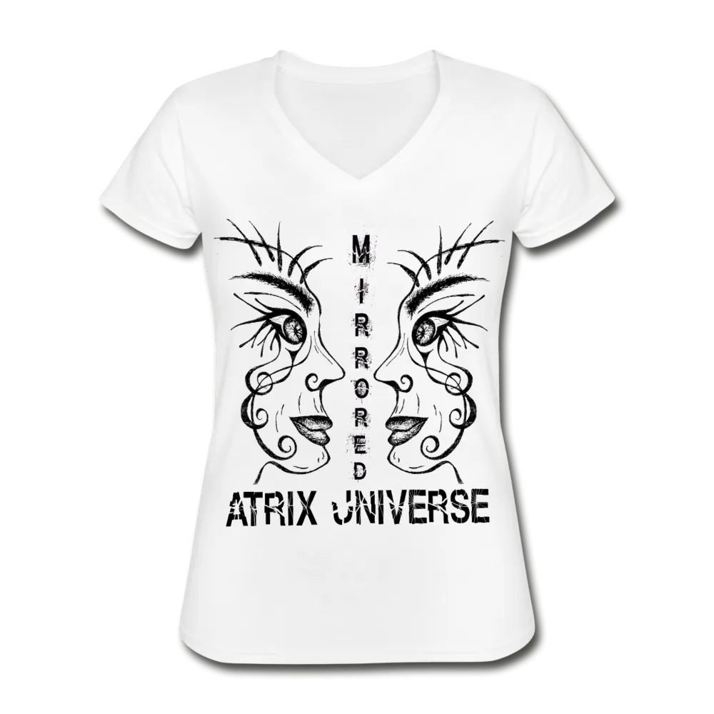 BLACK & WHITE COLLECTION WOMEN'S V-NECK T-SHIRT