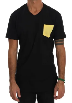 Black Cotton Crewneck T-Shirt