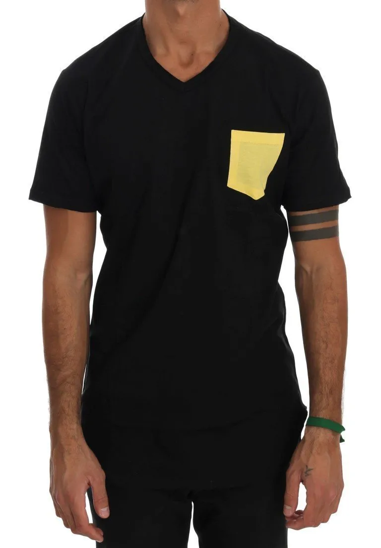 Black Cotton Crewneck T-Shirt