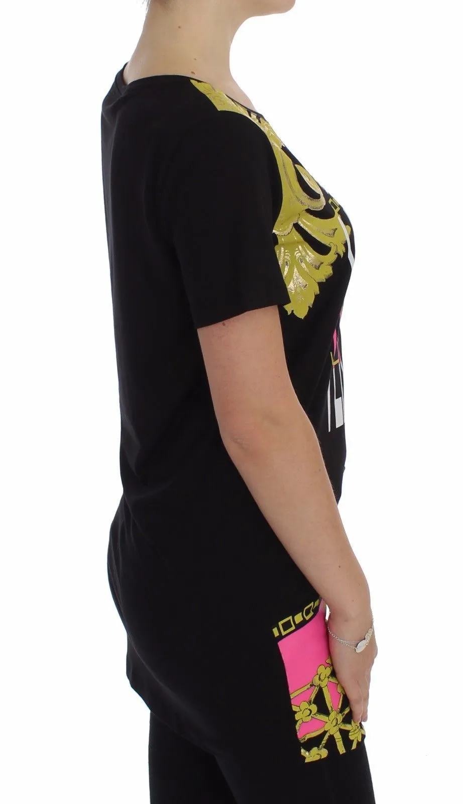 Black Crewneck Graphic T-shirt
