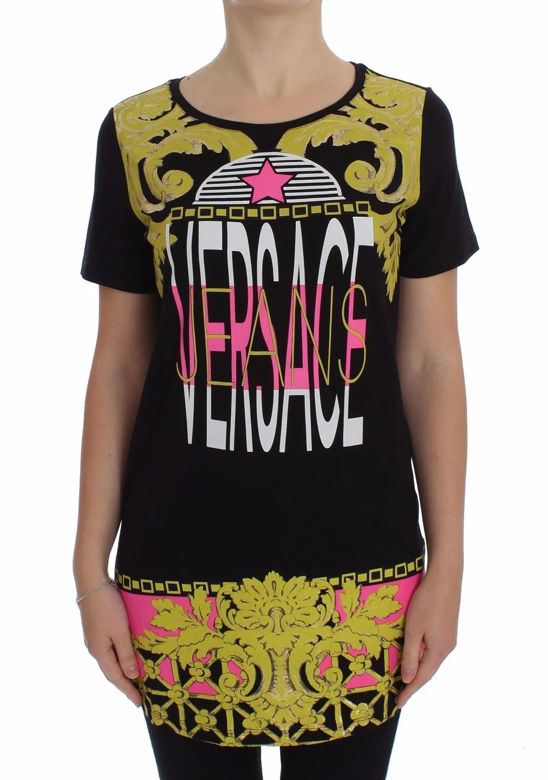 Black Crewneck Graphic T-shirt