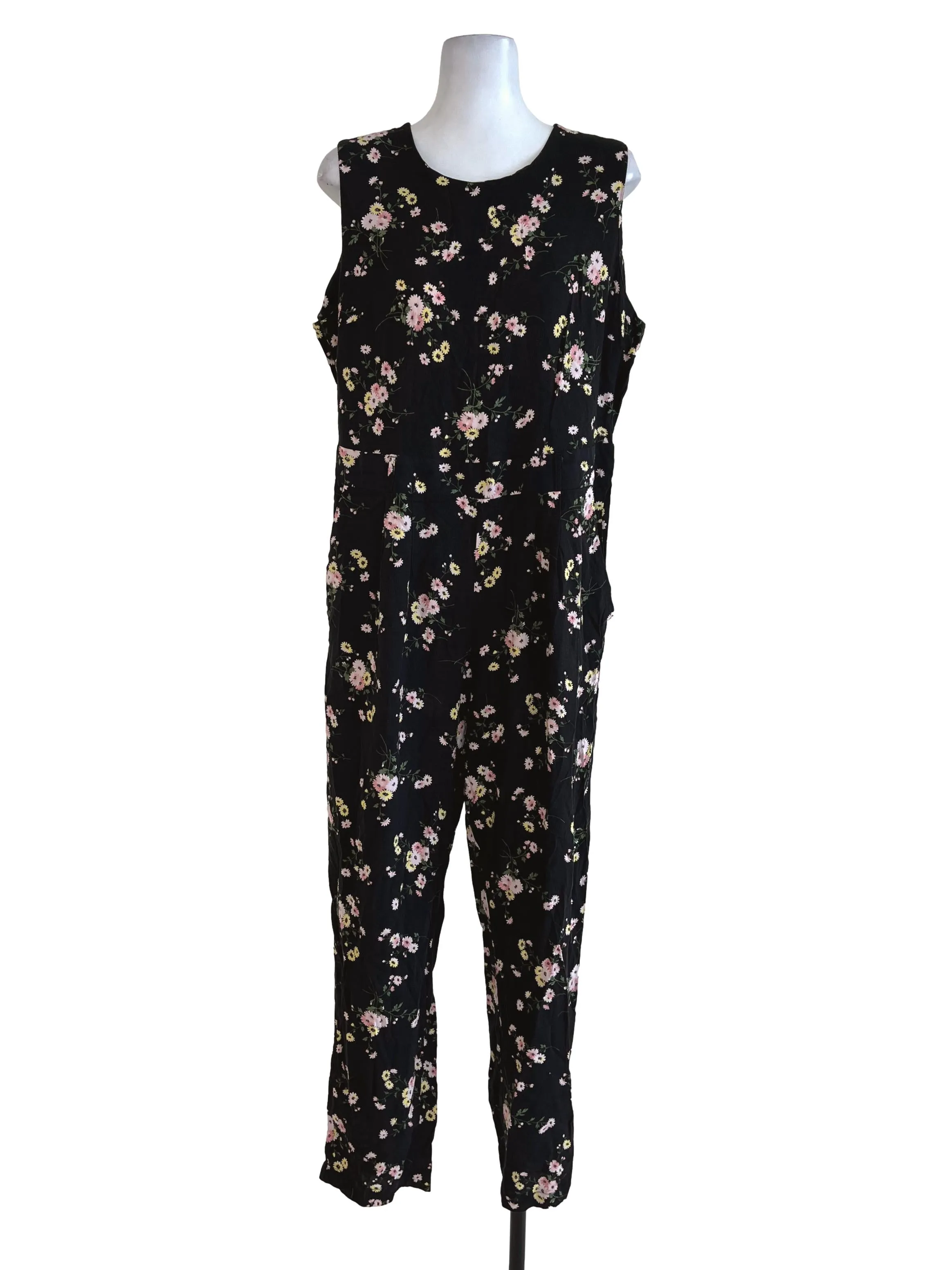 Black Floral Jumpsuit