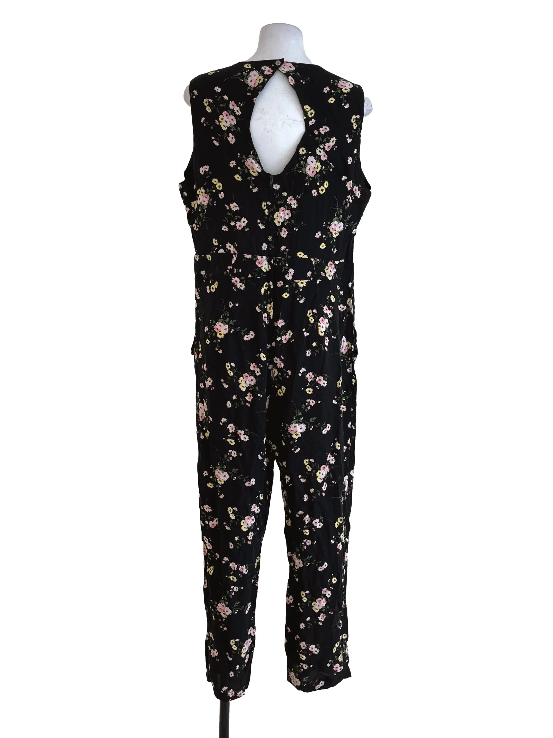 Black Floral Jumpsuit