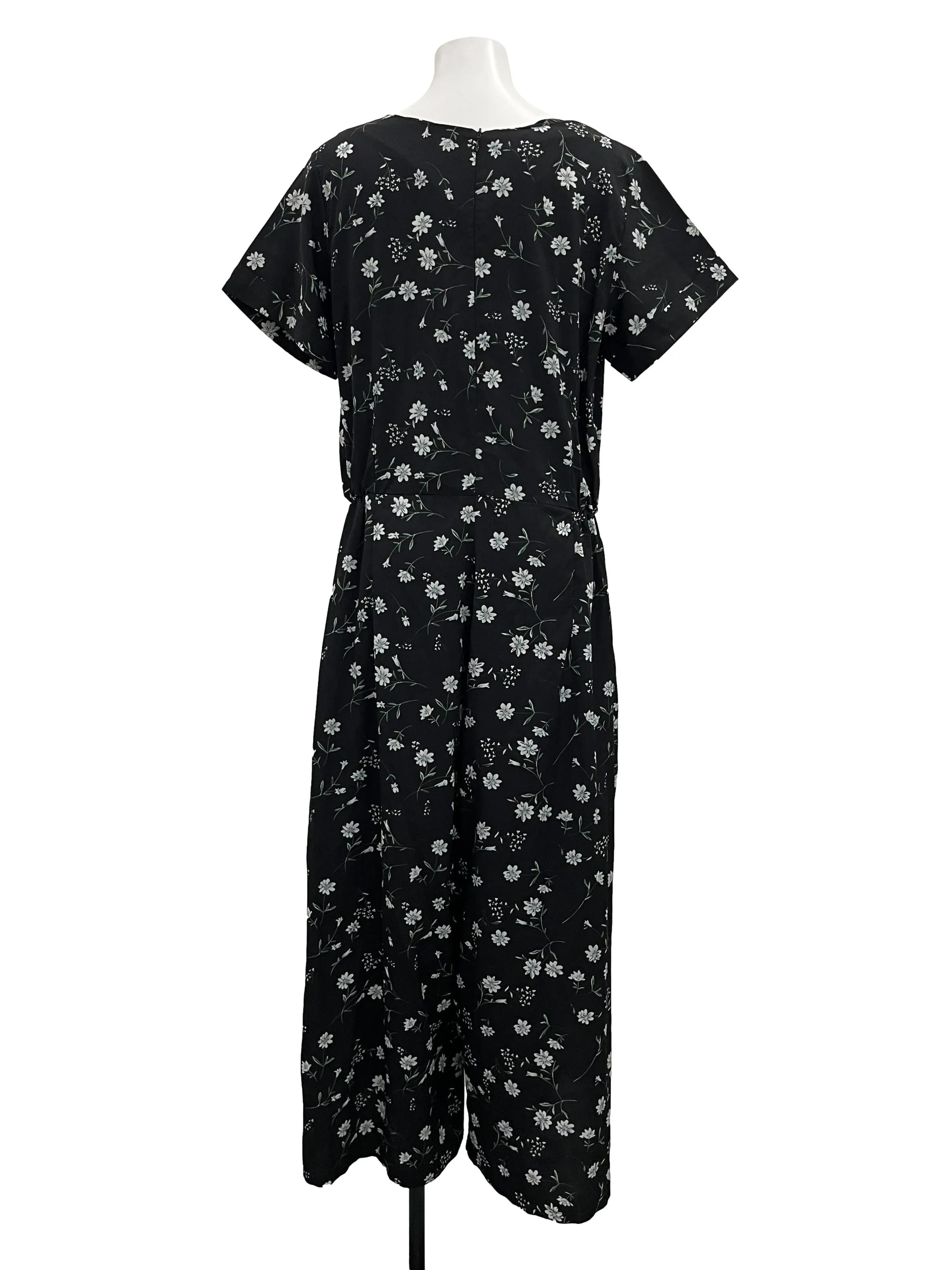 Black Floral Jumpsuit