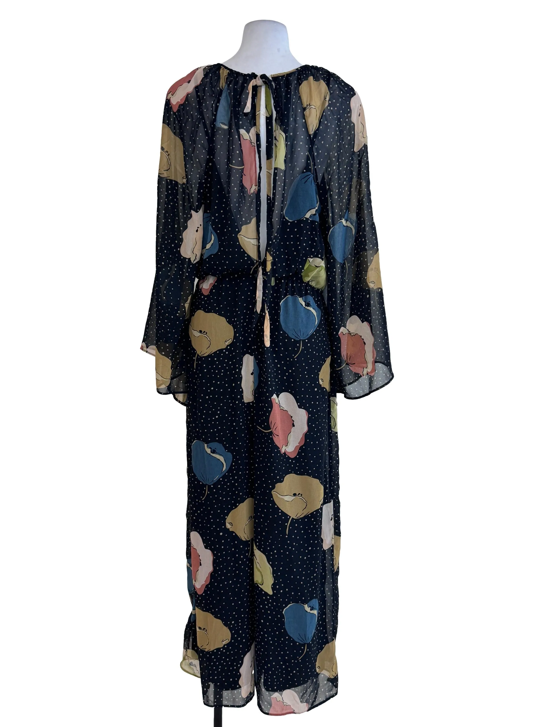 Black Floral Jumpsuits