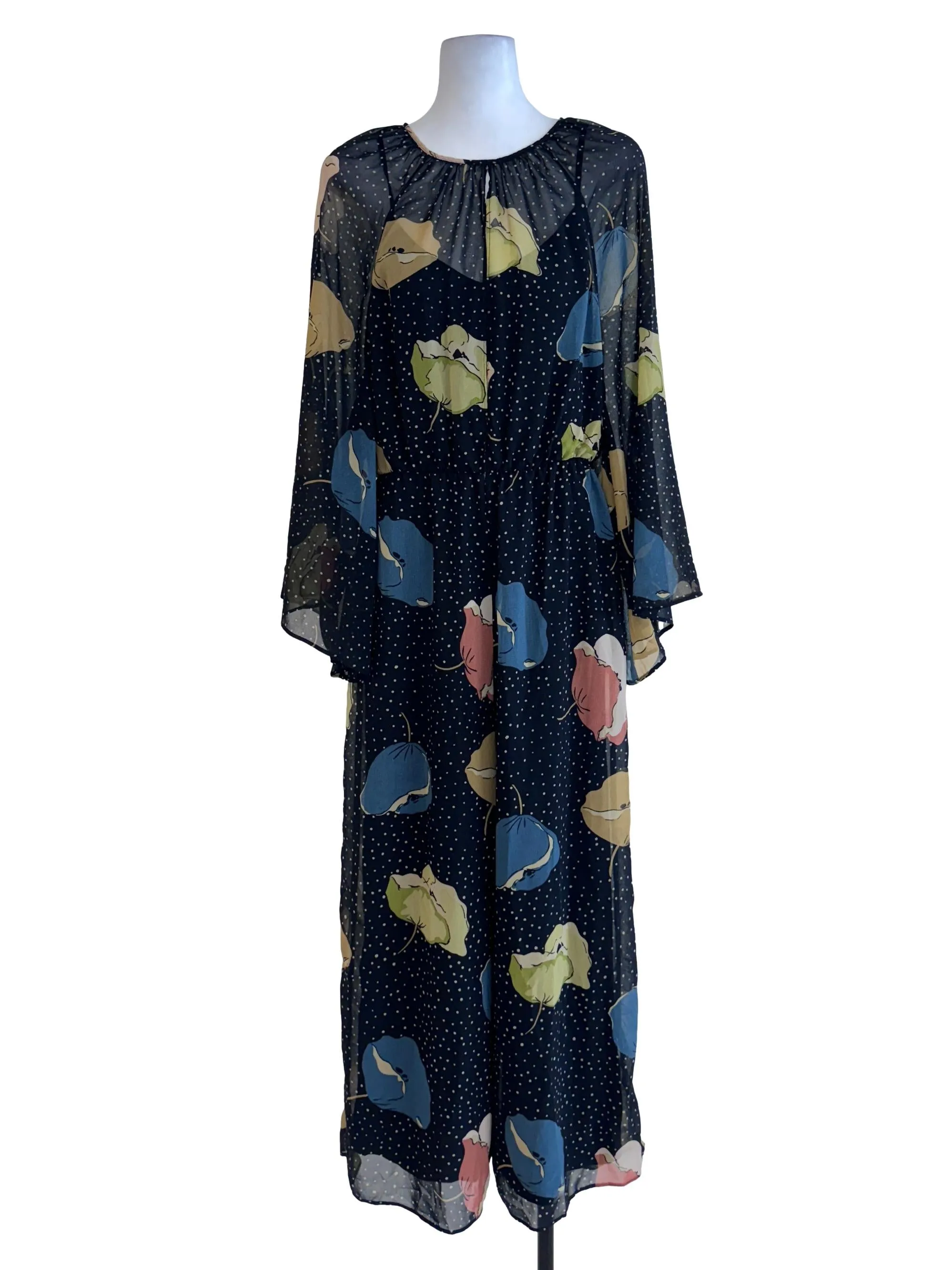 Black Floral Jumpsuits