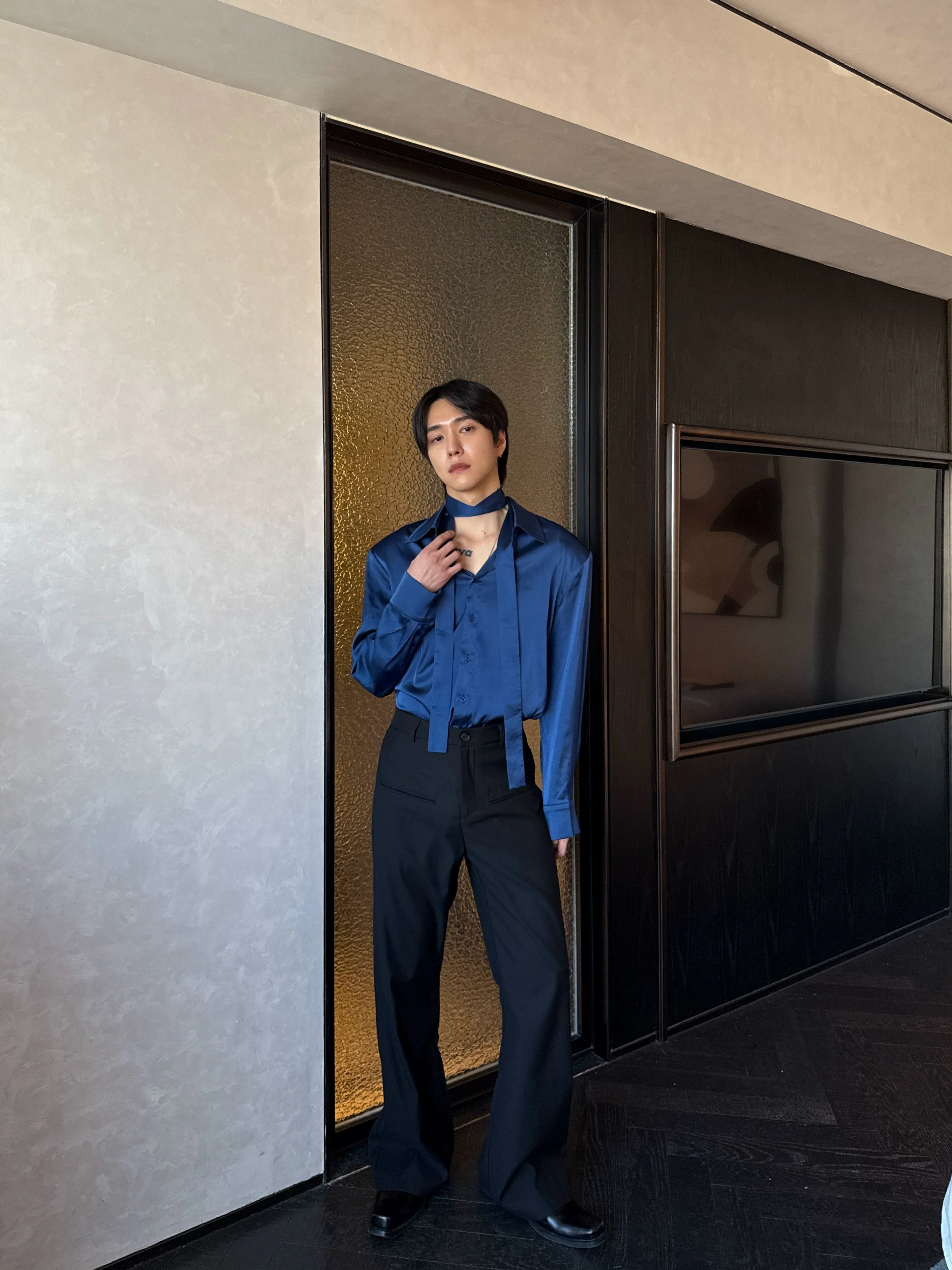 Black Slim Fit Dress Pants