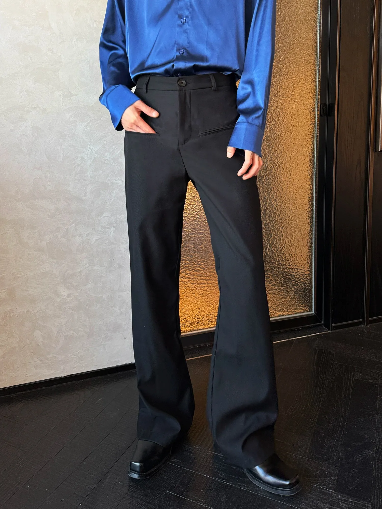 Black Slim Fit Dress Pants