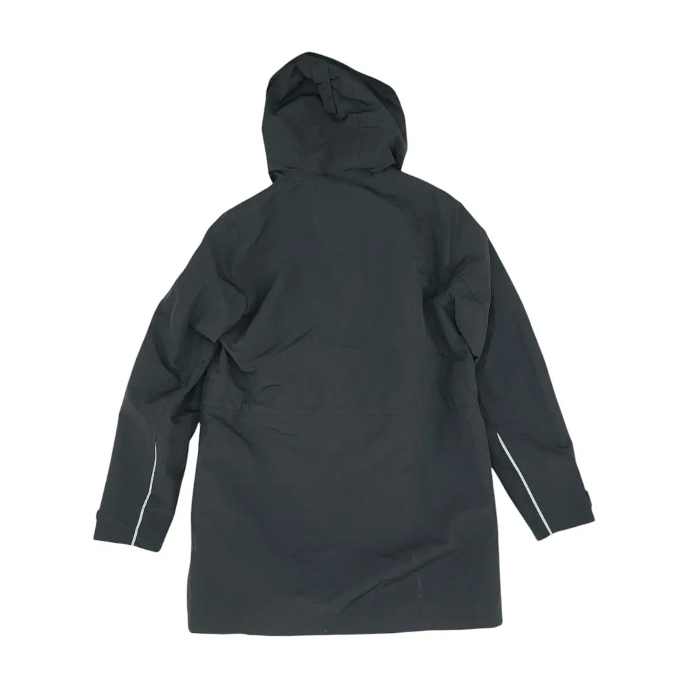 Black Solid Rain Coat