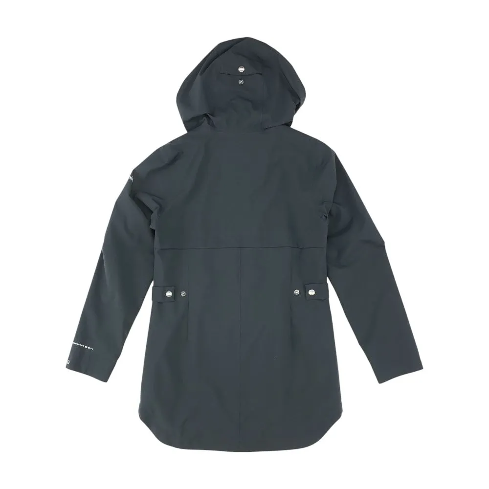 Black Solid Rain Jacket